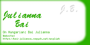 julianna bai business card